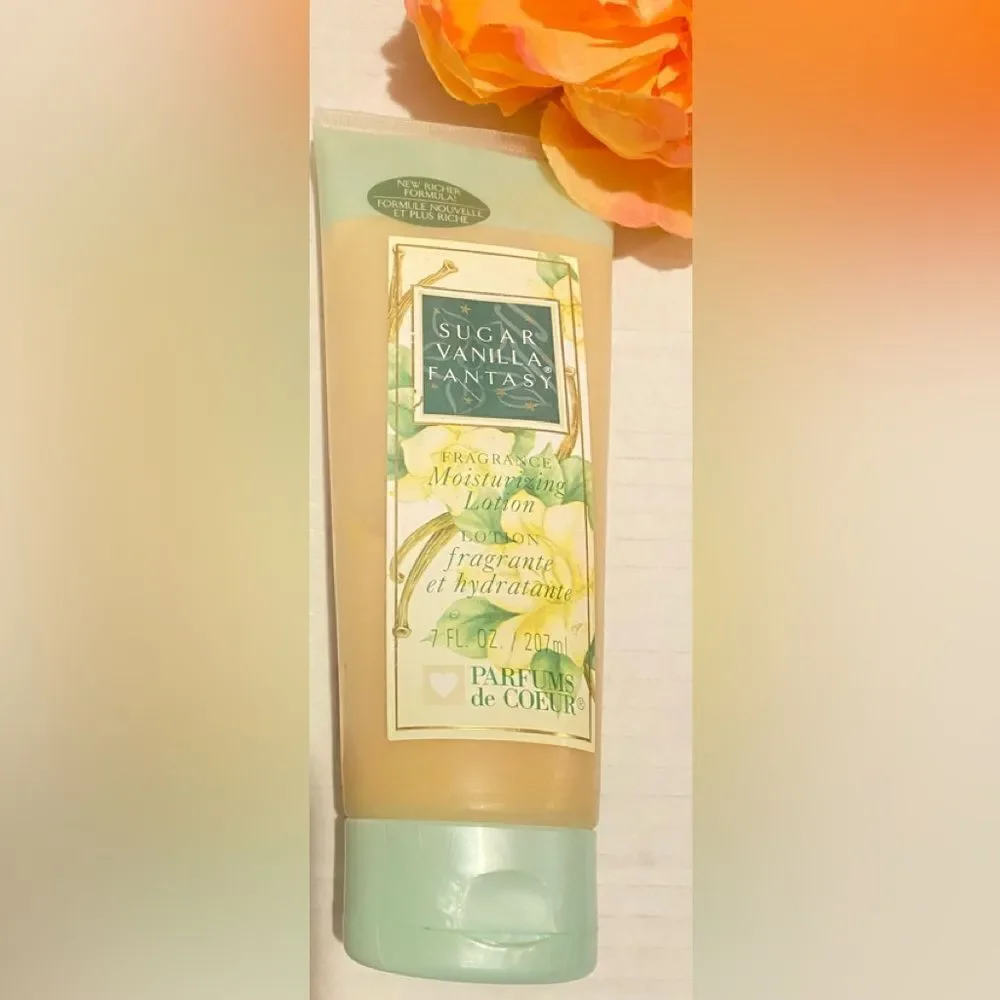 🎁  Sugar Vanilla Fantasy Parfums de Coeur Fragrance Moisturizing Lotion 7 fl oz